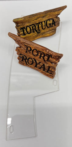 Port Tortuga Sign and Ramp plastic