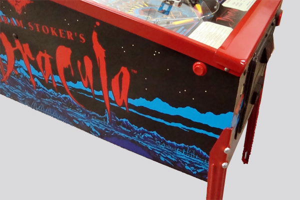 ビンテージ　ロウブロウアート　ボーリングピンペイント　レッドデビル　トランプ Dracula Blood Red Powder Coating Job | Back Alley Creations