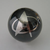 Up Arrow with Circle Black Pearl Pinball