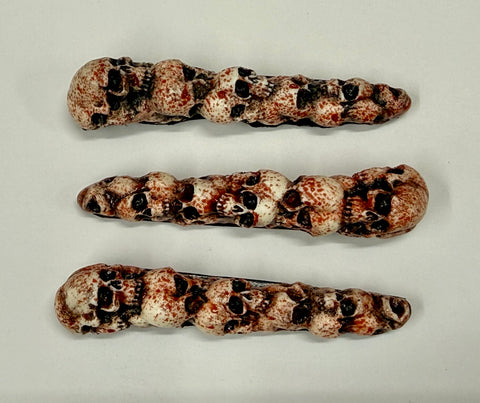 3pc Blood Splatter Skull Flipper Toppers