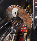 Bloody Saw Blades with Animal Skulls 3pcs Pinball Mod