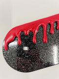 2 Piece Glitter Red Blood Hinge Cover
