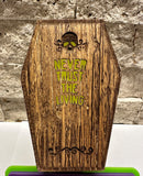 Real Wood Coffin Flasher Cover