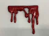 Glitter Red Long Drip Blood for Coin Door