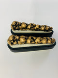 3pc Gold Skull Flipper Toppers