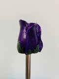 Glitter Purple Roses Shooter Rod
